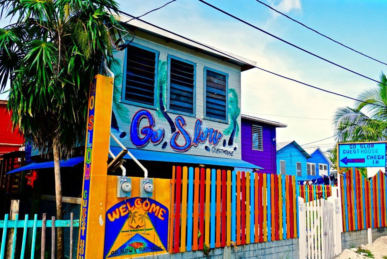 Go Slow Guesthouse Caye Caulker Bagian luar foto